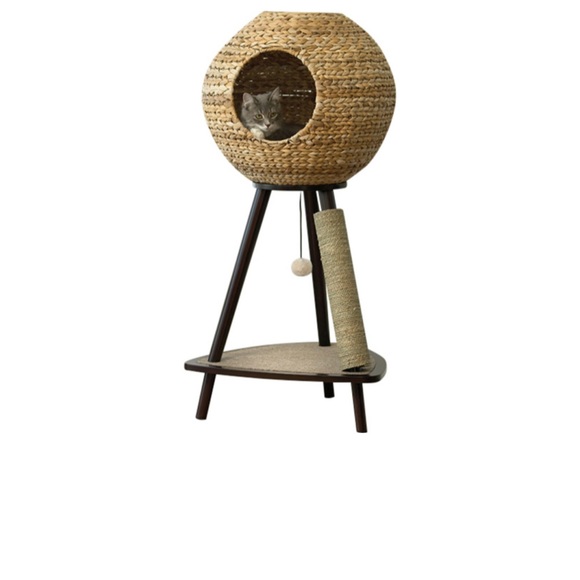 Homemakers Cat Sauder 46821 Natural Sphere Cat Tower Espresso
